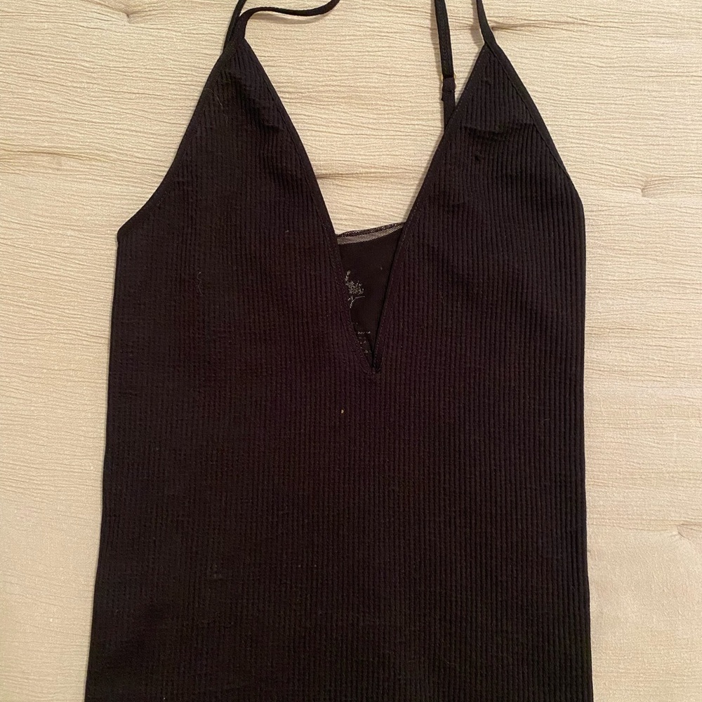 Free People black tank top, fitted, size xs